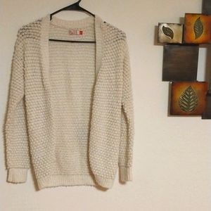 Ivory loose knit cardigan very soft!